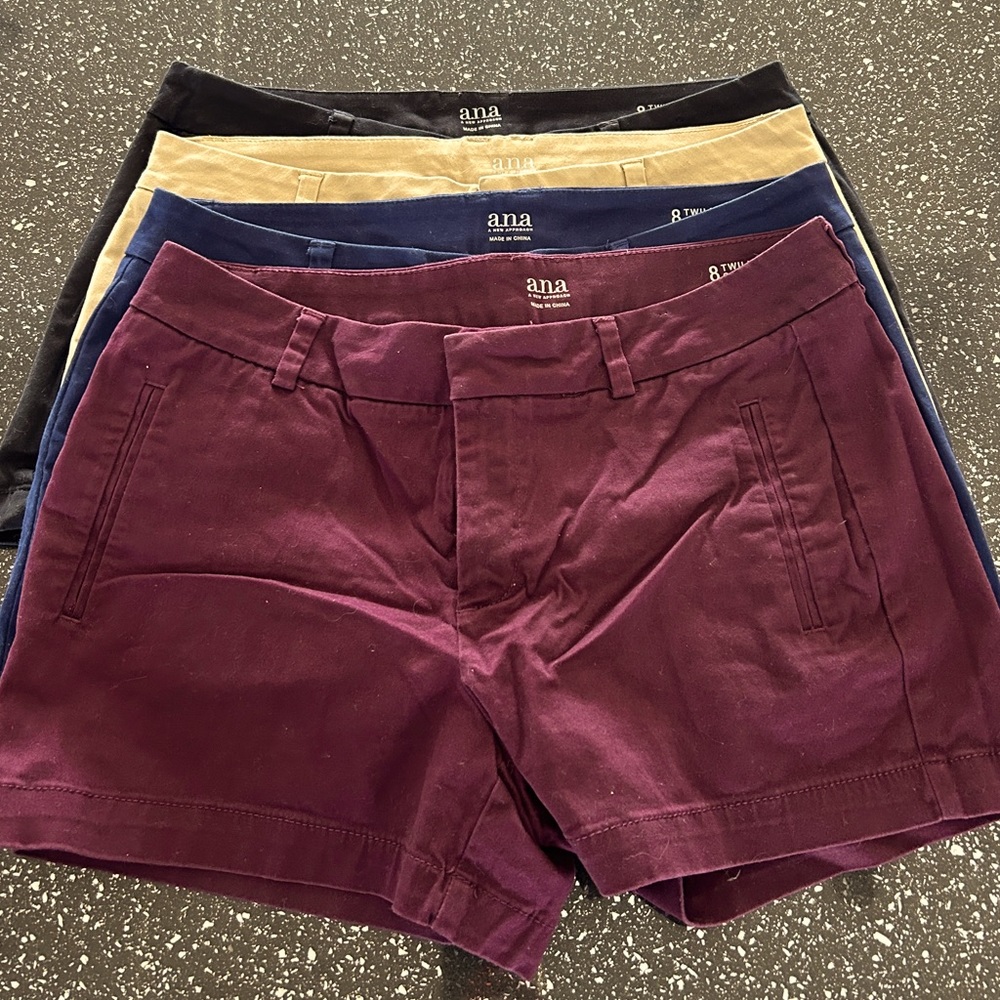 Set of 4 Ana Twill Shorts size 8